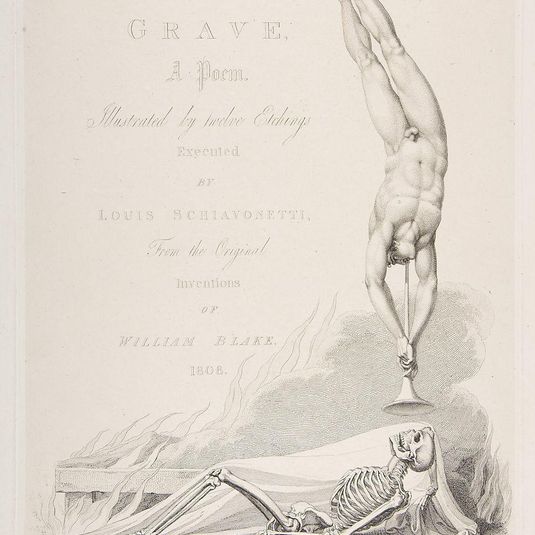 The Skeleton Re-Animated, Title Page to the Grave, a Poem by Robert Blair