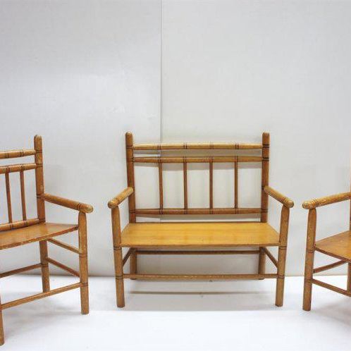 Doll's Wooden Living Room