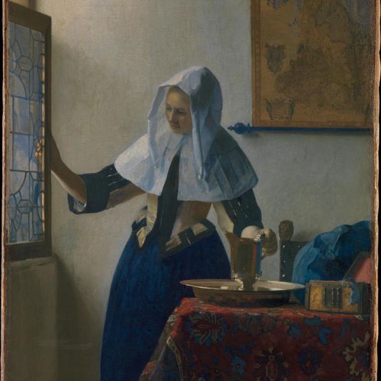 Young Woman with a Water Pitcher, Vermeer