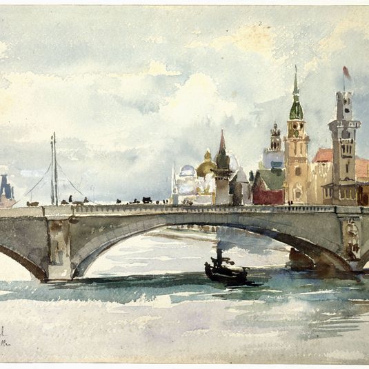 Exposition de 1900, le pont de l'Alma