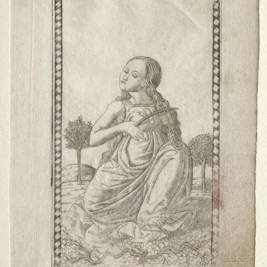 Thalia (comedy, pastoral poetry) (from the Tarocchi series D:  Apollo and the Muses, #16)