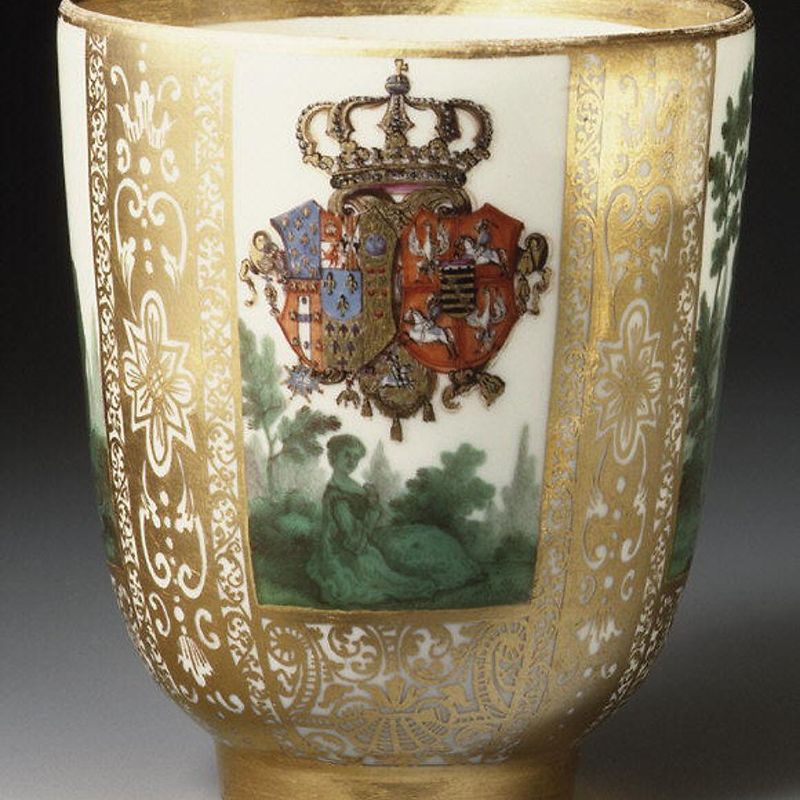 Cup with the Arms of Poland/Saxony and Naples/Sicily