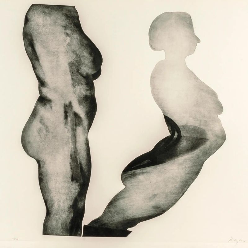(The Artist and the Model, portfolio) Diptych "The Model"