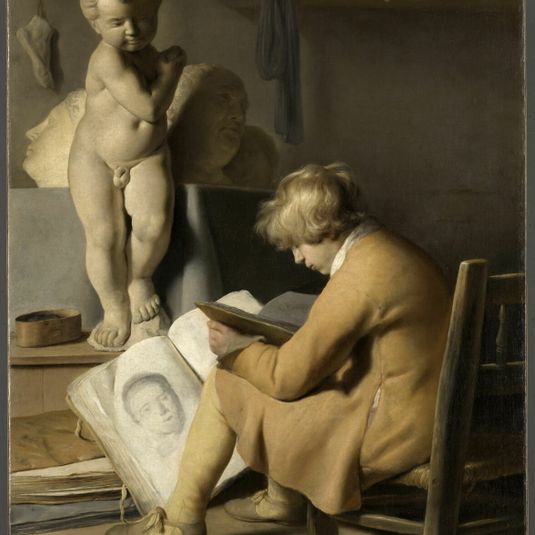 Young Boy in the Workshop or The Young Draughtsman, also known as The Little Draughtsman