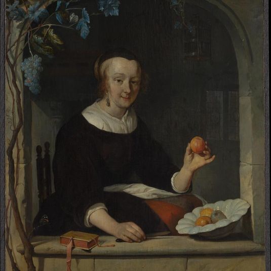 A Woman Seated at a Window
