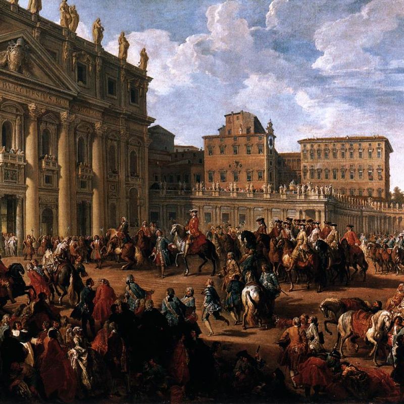 Charles of Bourbon Visiting St Peter's Basilica
