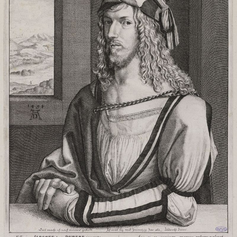 Portrait d'Albrecht Dürer d'après Dürer
