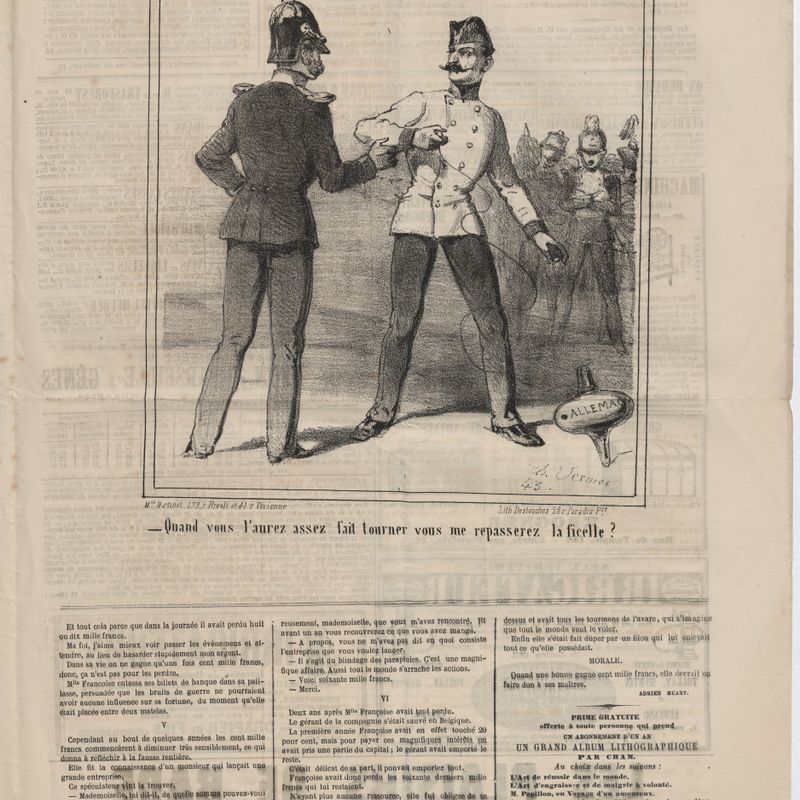 Le Charivari, trente-deuxième année, mercredi 30 septembre 1863