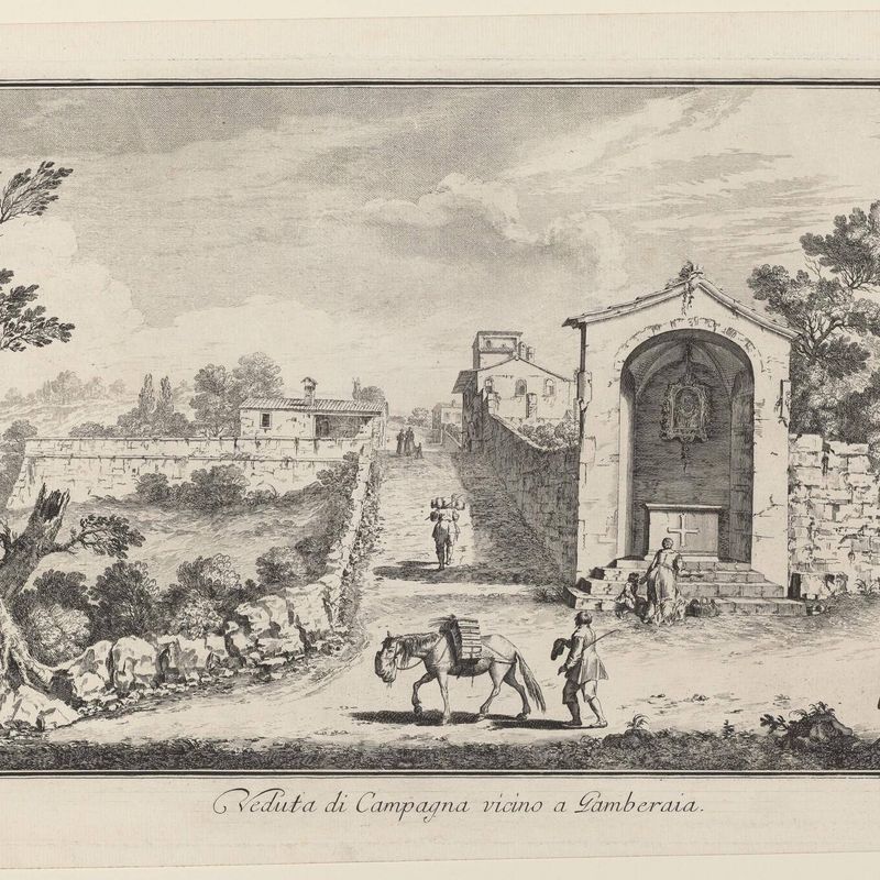 Veduta di Campagna vincino a Gamberaia