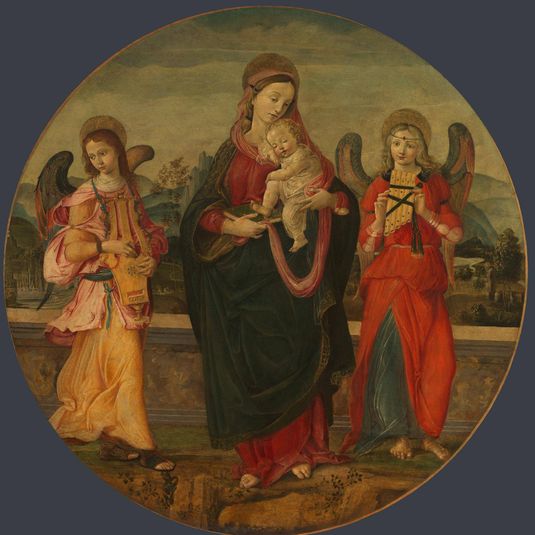 The Virgin and Child with Two Angels