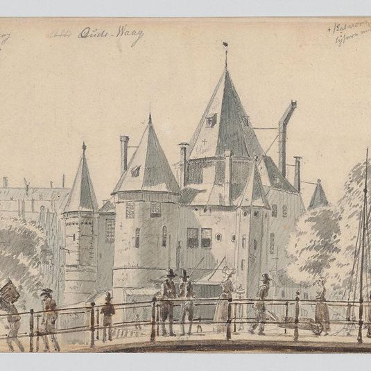 The Oude Waag in Amsterdam Seen from the North-East