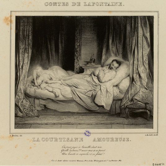 Album Contes de La Fontaine : la courtisane amoureuse
