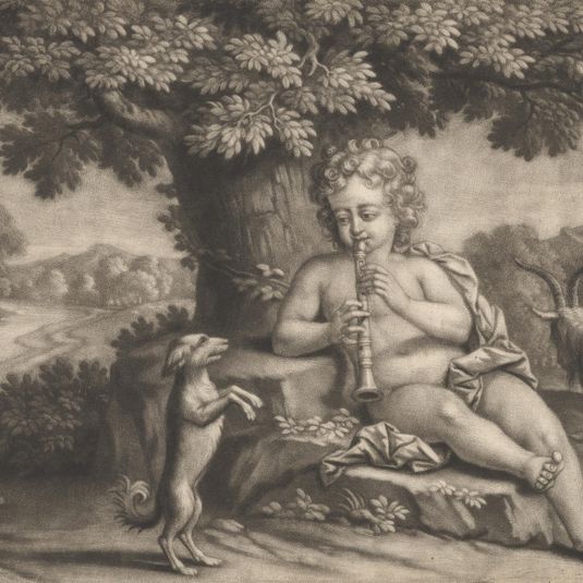 Shepherd Boy Piping to a Dog