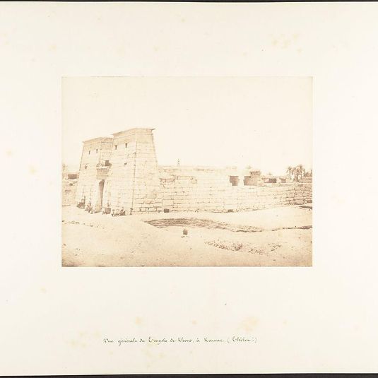 Vue générale du Temple de Khons, à Karnac, Thèbes