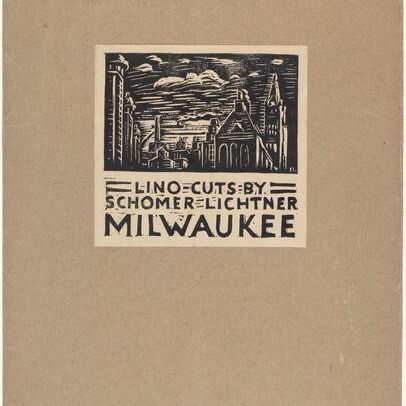 Cover for Milwaukee Portfolio of Lino-cuts