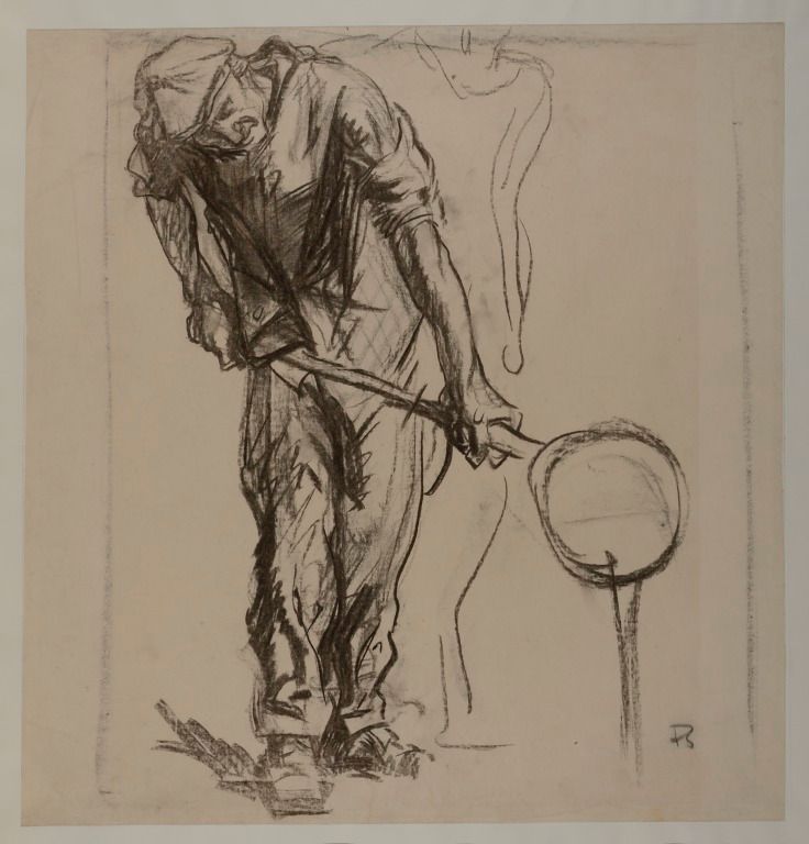 Man Pouring Pitch