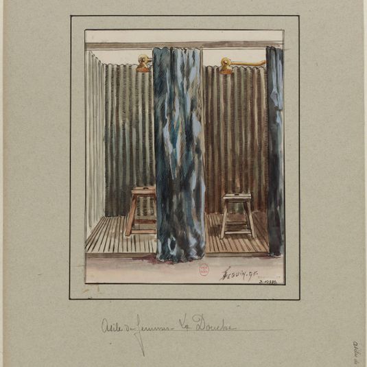 Asile George Sand, rue de Stendhal; La douche