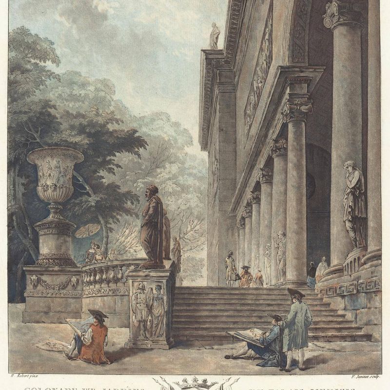 Colonade et Jardins du Palais Medicis (Colonnade and Gardens of the Medici Palace)