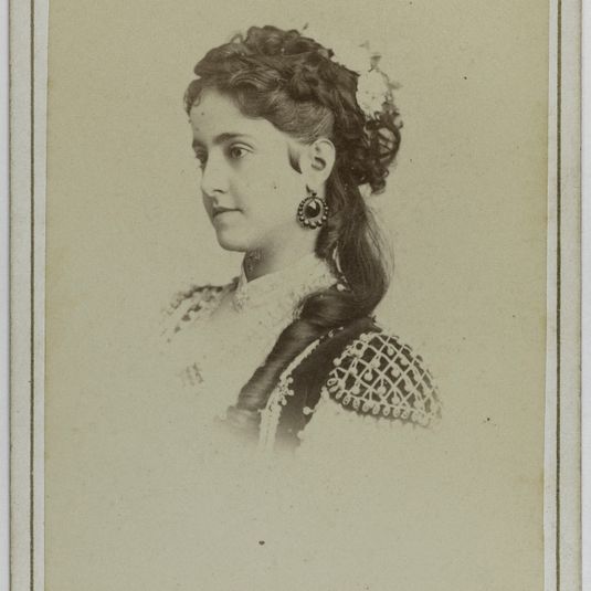 Portrait de Patti Adelina, (Adela-Juana-Maria, dite), (1843-1919), (chanteuse lyrique)