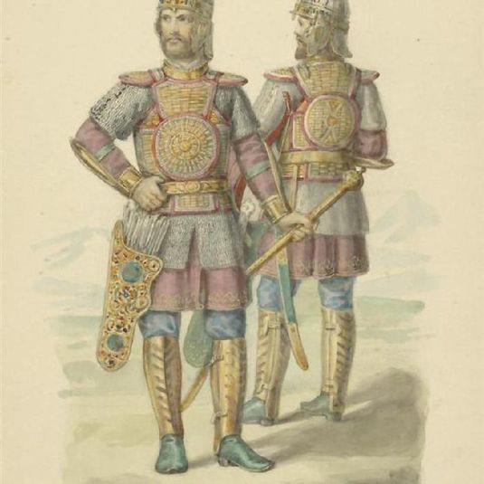 Man in armour of Tsar Alex