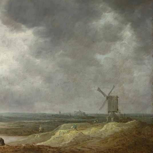 A Windmill by a River