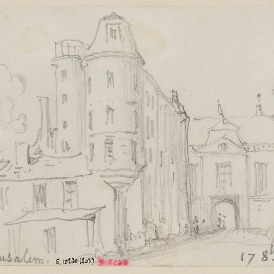 Rue de Jérusalem en octobre 1857.
