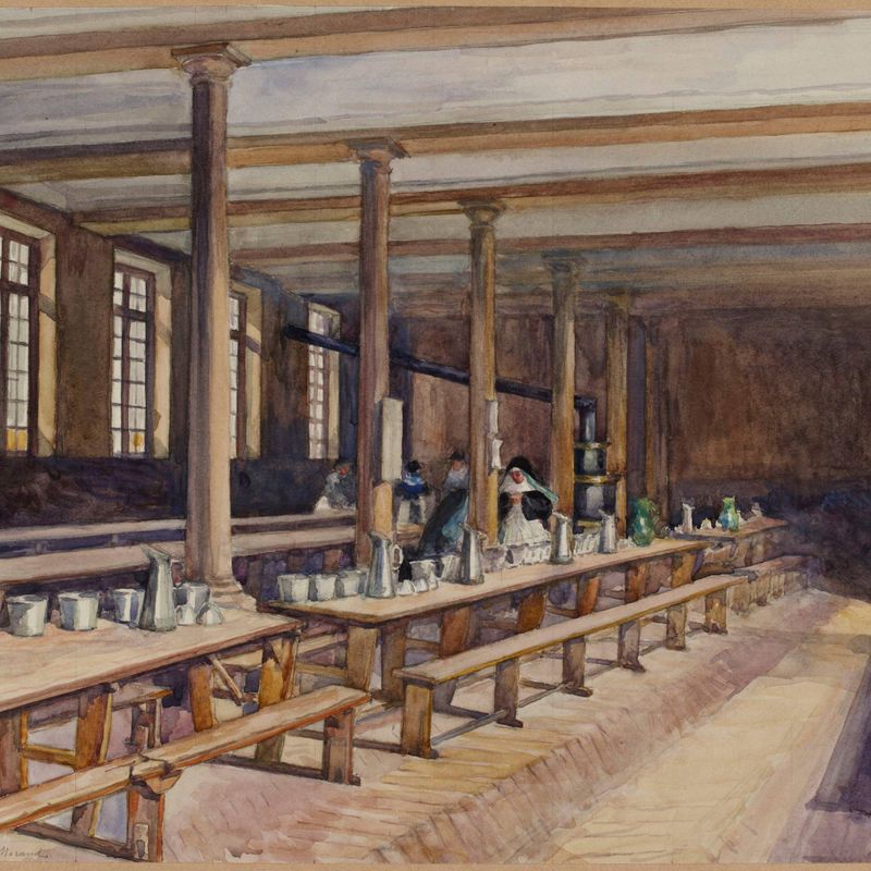 Prison de Saint-Lazare : réfectoire