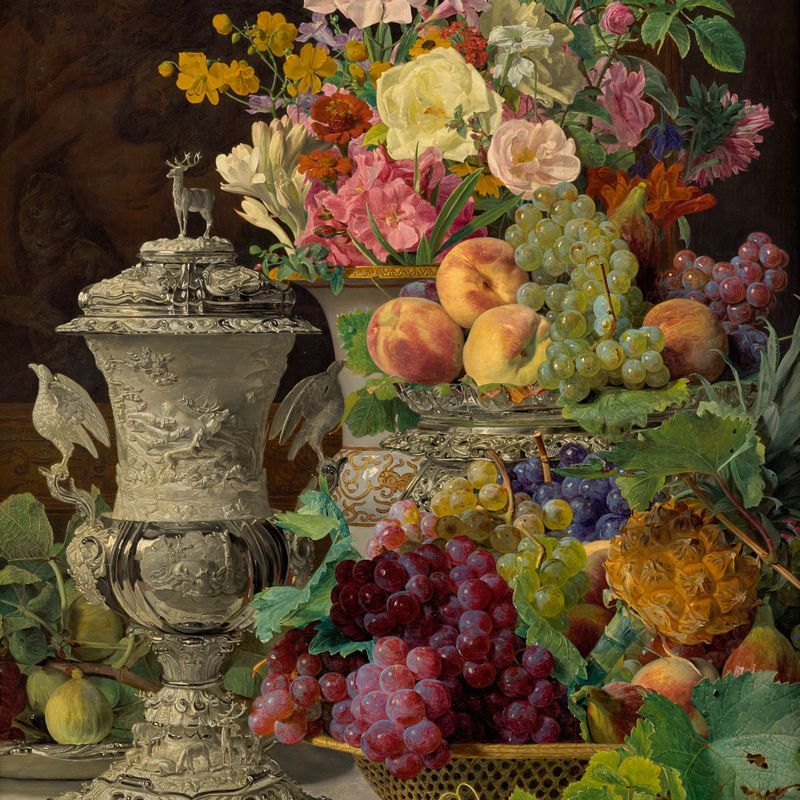 Still Life with Fruit, Flowers, and a Silver Cup