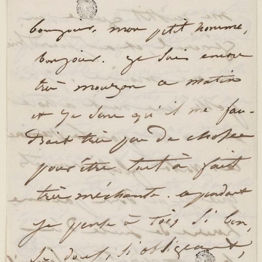 Lettre de Juliette Drouet à Victor Hugo, 25 juillet mercredi matin 7h 1849
