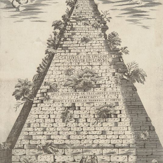 Sepulchrum C. Cestii Epulonis Ostensi Via Et Pyramide Et Marmore Quadrato Nobilissimum Atque Omnium Vetustissimum