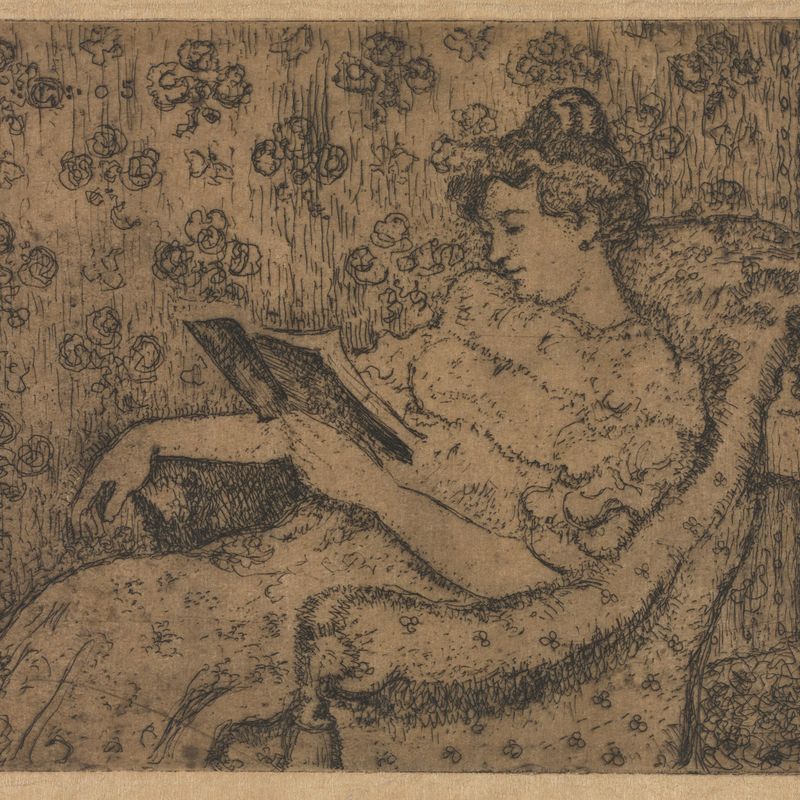 Woman Sitting Reading