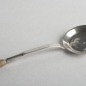 Koekenpan met handvat, miniatuurzilver