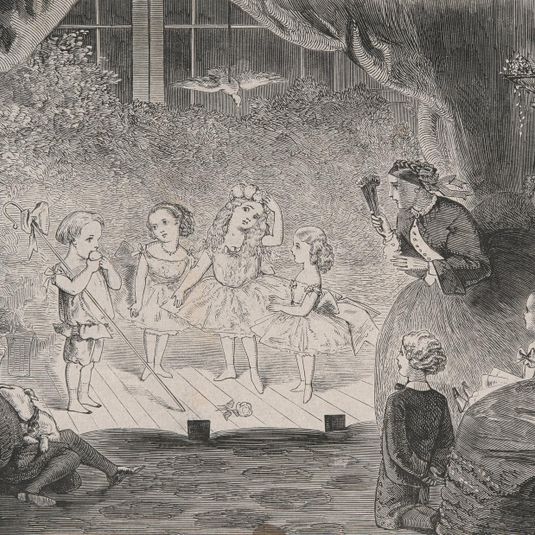 Four Children on a Stage