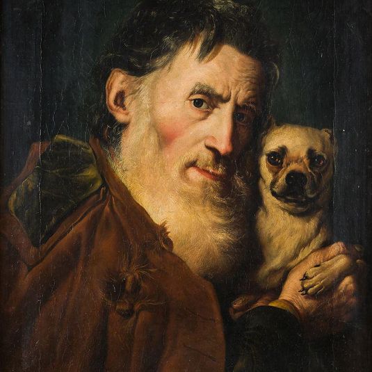An Old Man with a Dog