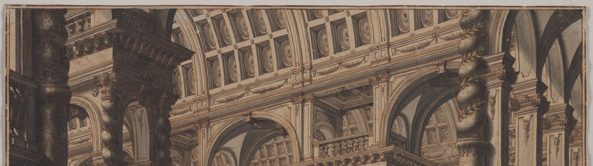 Monumental Vaulted Hall with Staircase