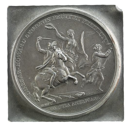 John Eager Howard at the Cowpens obverse trial strike, France, 1781 (Paris Mint)