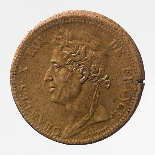 Pièce de 10 centimes des colonies francaises de Charles X, 1828
