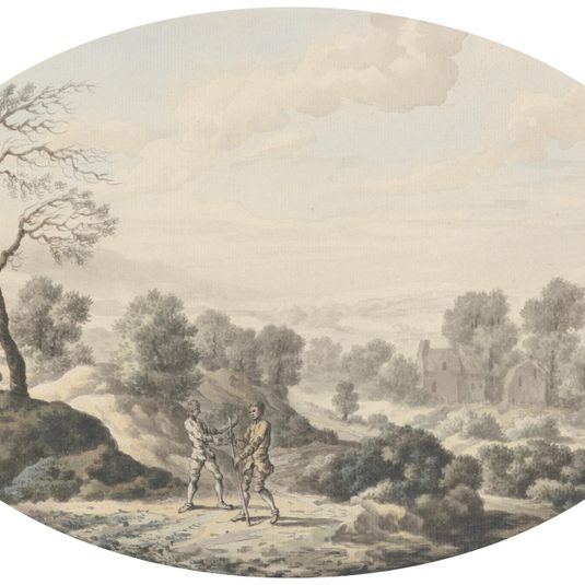 Landscape with Two Men on a Road