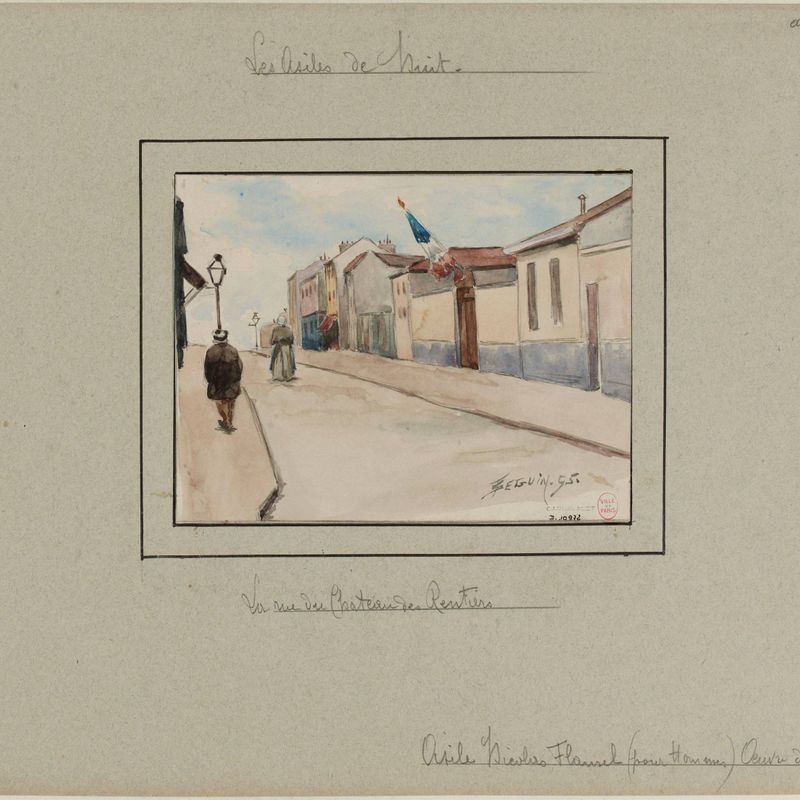 Asile Nicolas Flamel, pour hommes, rue du Château des Rentiers