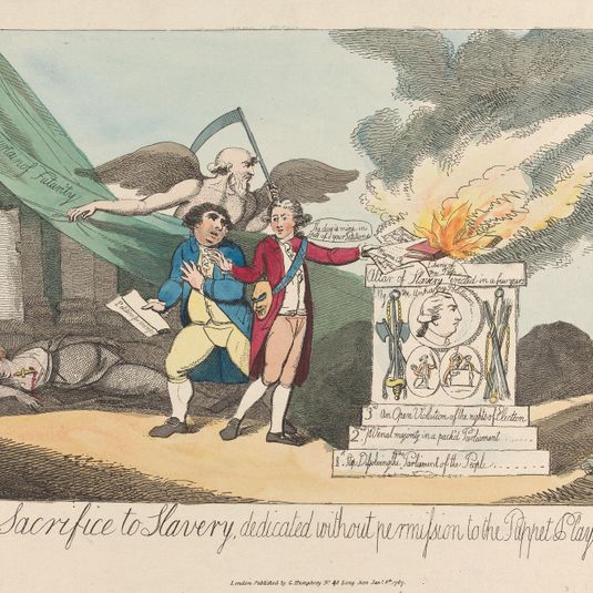 A Sacrifice to Slavery, Dedicated without Permission to the Puppet Player in Downing Street
