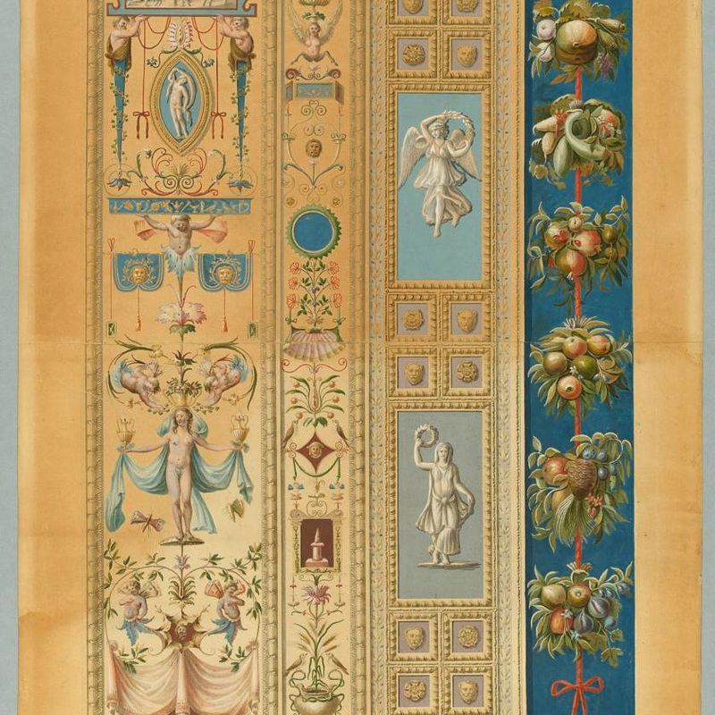 Wall Decoration, Plate XII from Le loggie di Rafaele nel Vaticano (Raphael's Loggia in the Vatican)