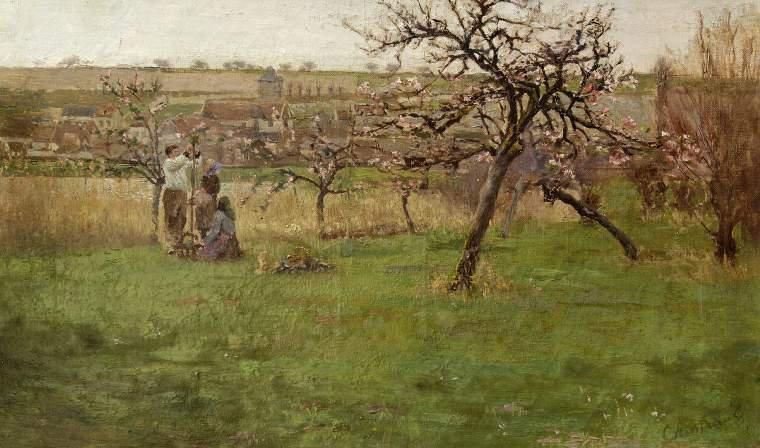 Les pommiers en fleur