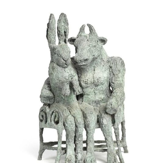 Sophie Ryder, Seated Minotaur and Hare