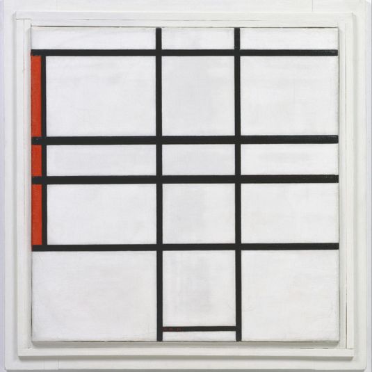 Composition with White and Red