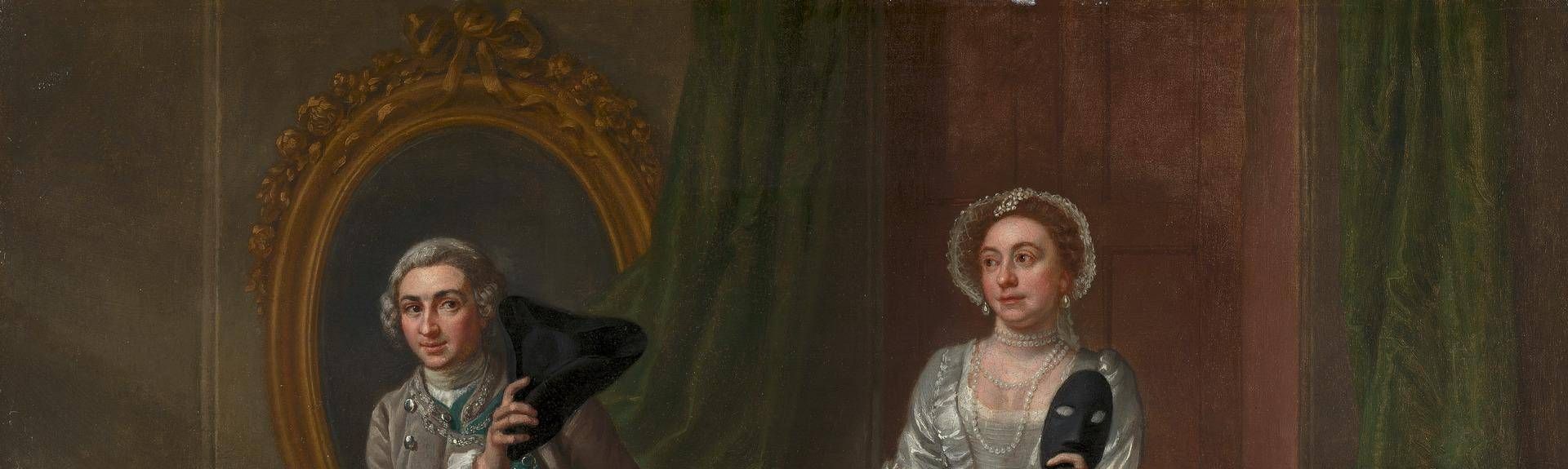 David Garrick and Hannah Pritchard (née Vaughan) in Benjamin Hoadly's "The Suspicious Husband"