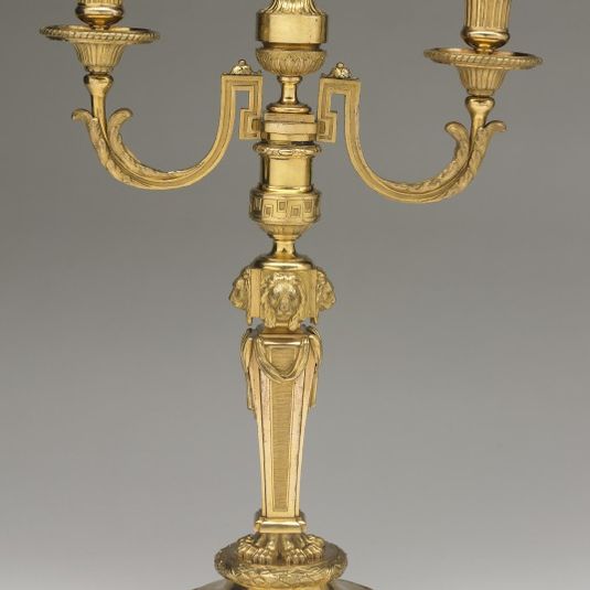 Pair of 'Lion-mask' Candelabra