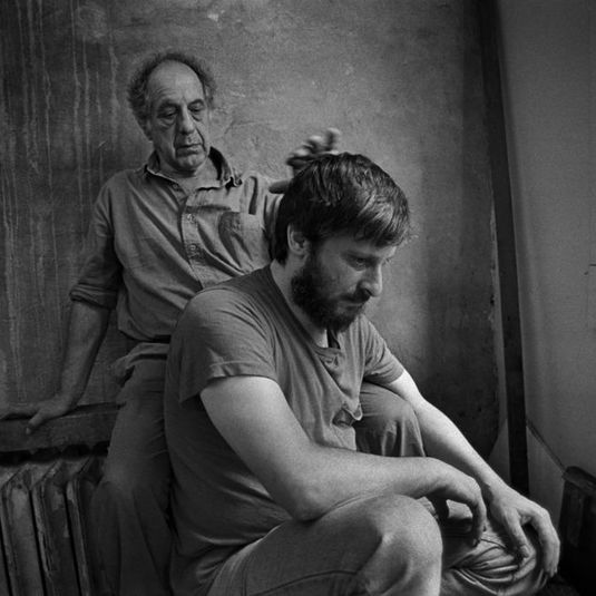 Robert Frank and his son Pablo, New York, New York