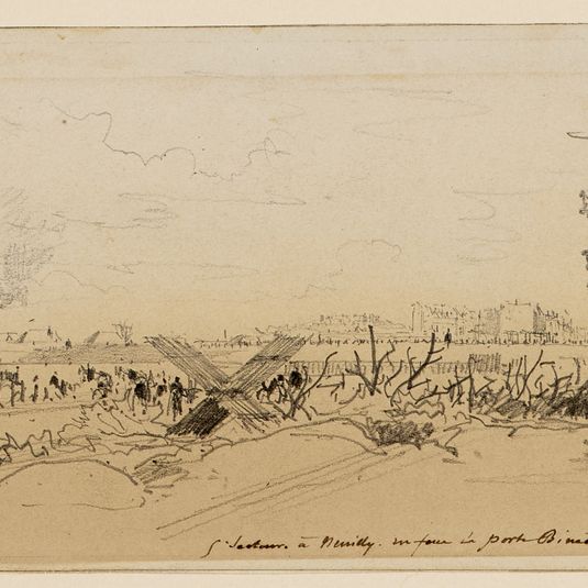 Siège de Paris (1870-1871), 5ème secteur à Neuilly en face la porte Bineau.