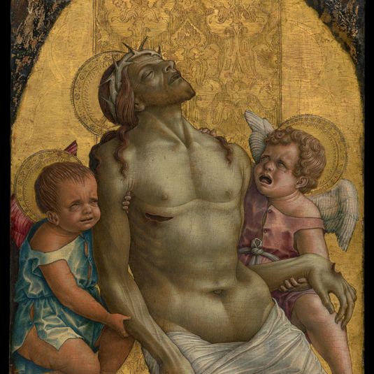 Dead Christ Supported by Two Putti