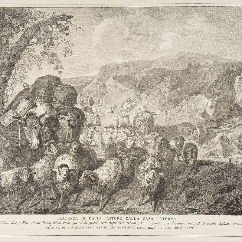 Departure of David the Shepherd from the House of His Father (Partenza di David pastore dalla casa paterna)